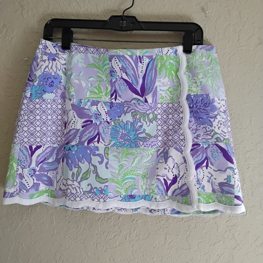 Lilly Pulitzer Michelina Floral Patchwork Mini Skort - Size 6